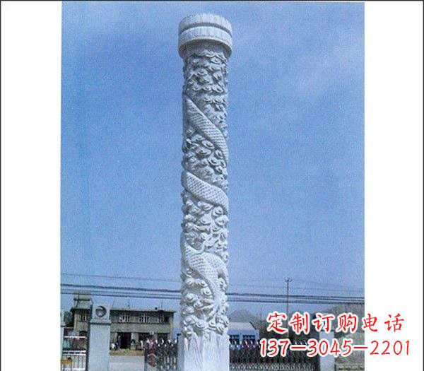 大同石雕广场龙柱