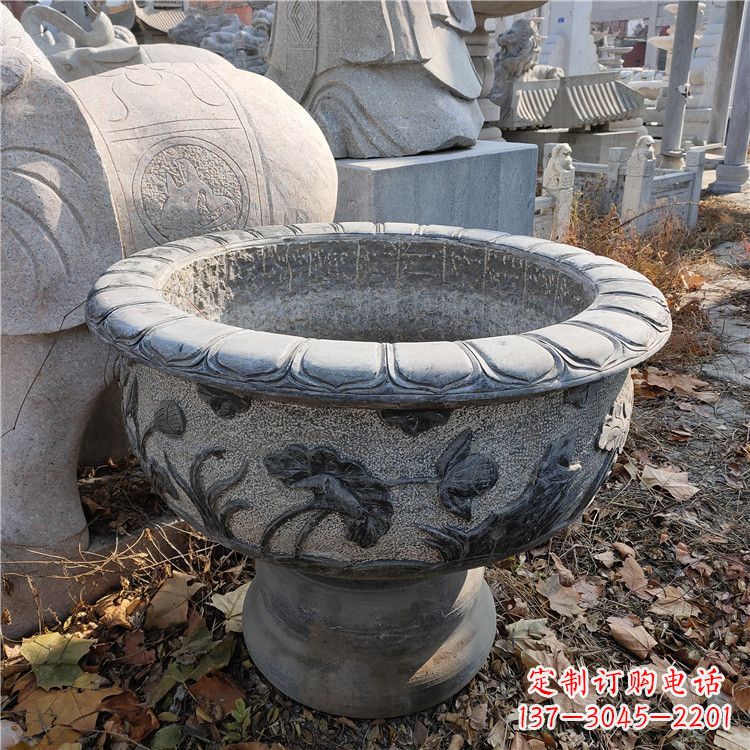 大同花盆雕塑,独特灵动,立体造型精美