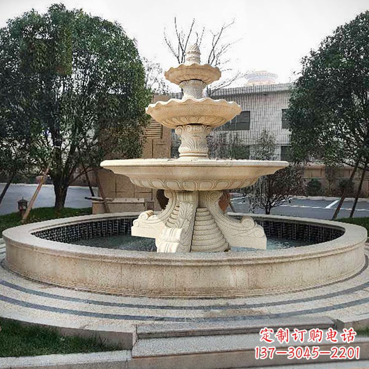 大同石雕花盆,高端定制雕塑