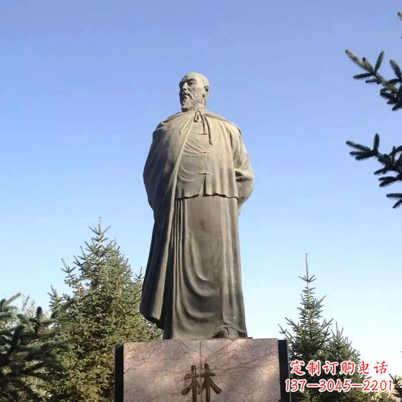 大同令人敬畏的林则徐雕像