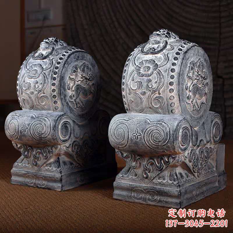 大同石雕龙头门墩
