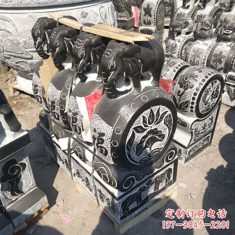 大同艺术精品,凤凰雕塑门墩
