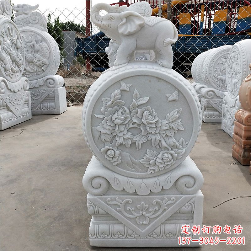 大同精美门墩雕塑,增添独特气质