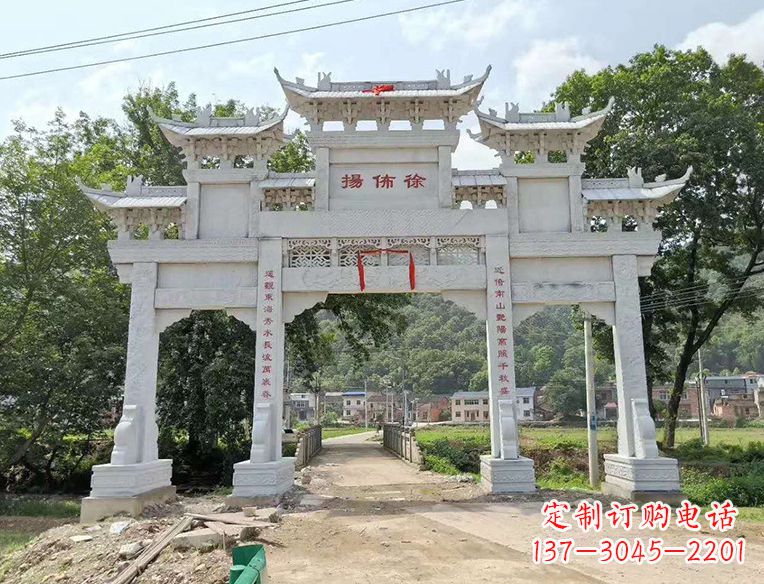 大同古典大气的门楼石雕雕塑