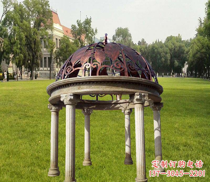 大同优质石雕凉亭,添彩美景