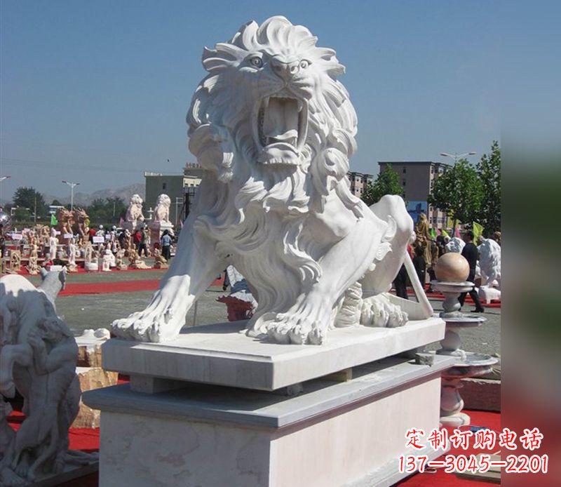 大同狮子雕塑,带来王者气派