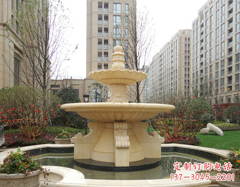 大同美轮美奂的喷泉雕塑