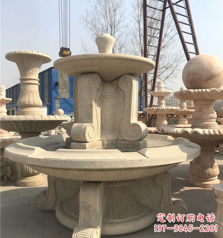 大同石雕喷泉池:定制精美的雕塑水池