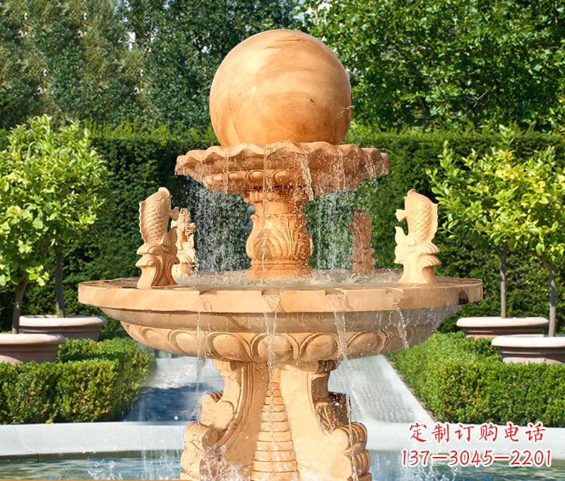 大同引领艺术风潮,精美喷泉雕塑
