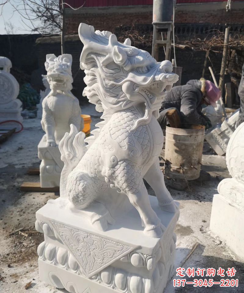 大同正宗古典麒麟神兽招财动物雕塑