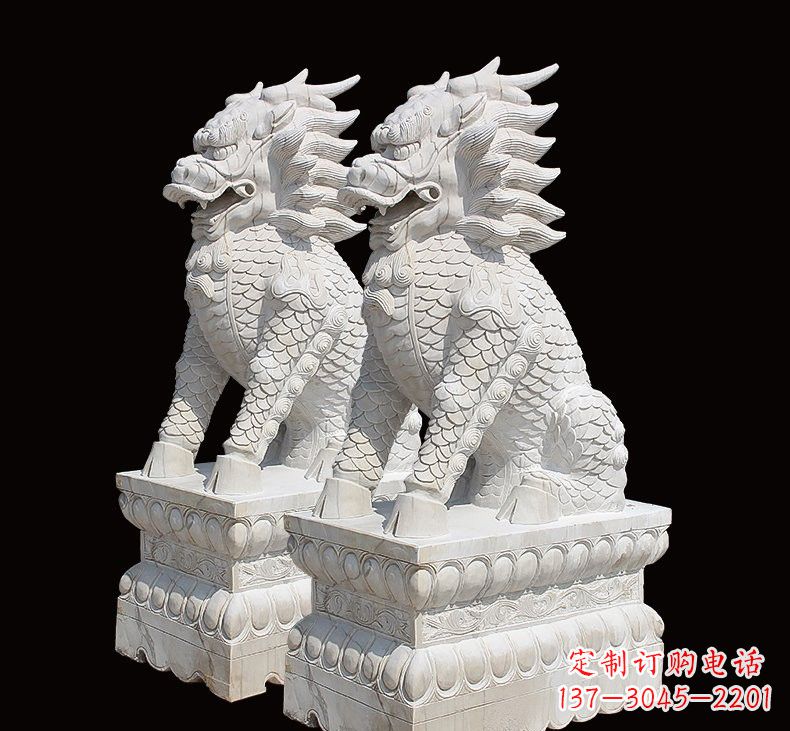 大同中领雕塑推出麒麟雕塑一对
