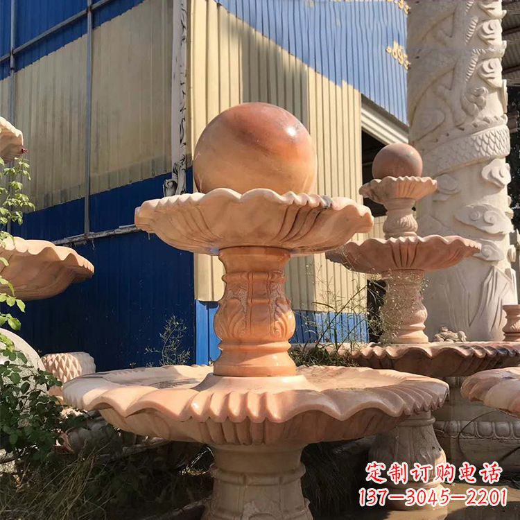 大同石雕五福临门风水球