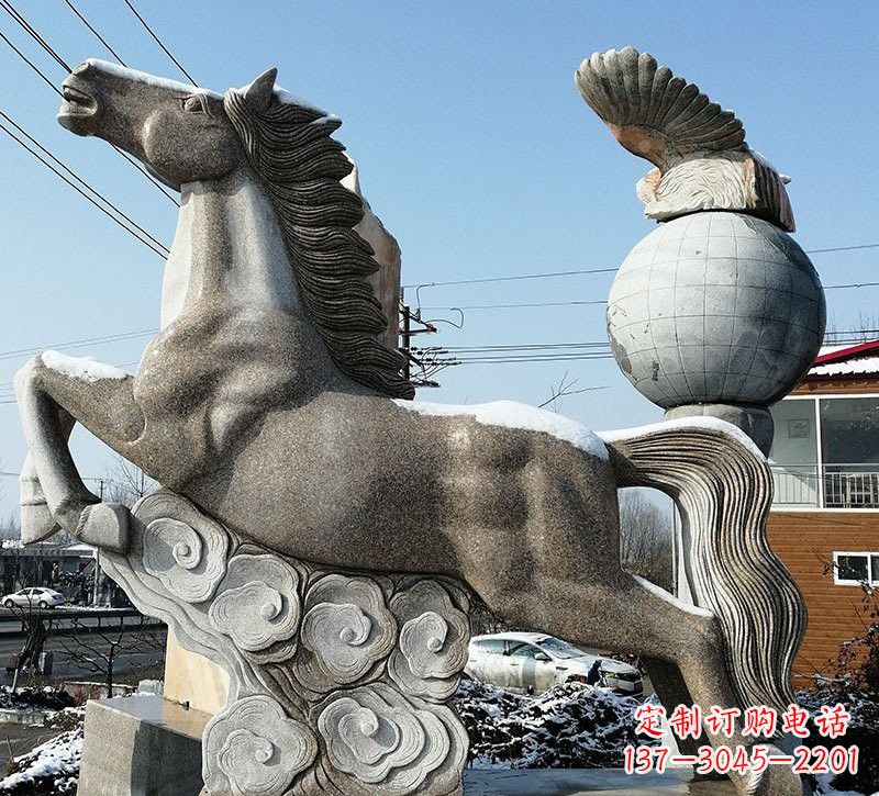 大同石雕祥云奔马