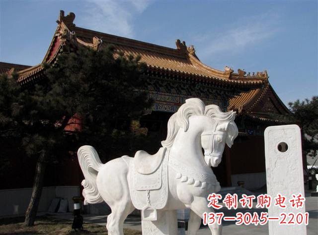 大同石雕小马