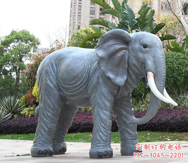 大同石雕小区动物大象