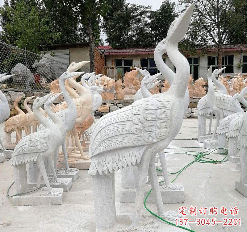 大同石雕小仙鹤