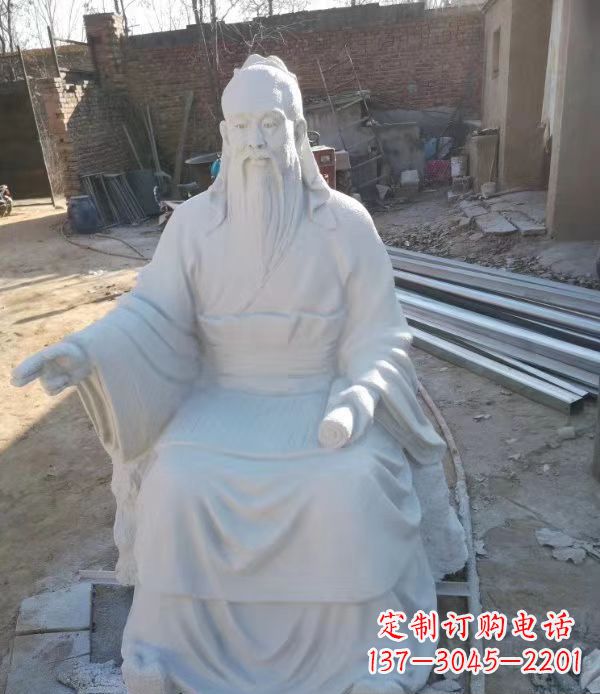 大同石雕校园孔子人物雕塑