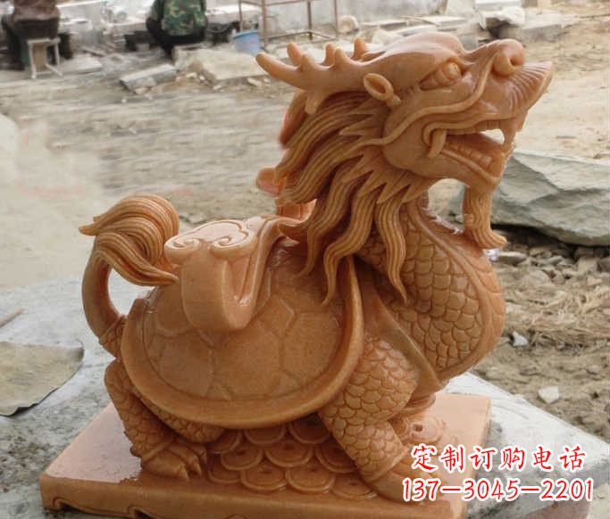 大同石雕招财龙龟