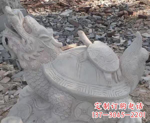 大同石雕招财神兽龙龟