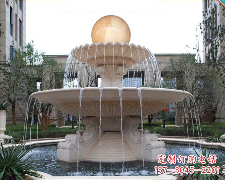 大同石墩喷泉石雕
