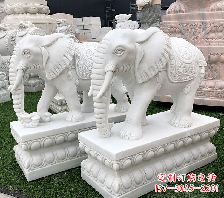 大同石浮雕大象