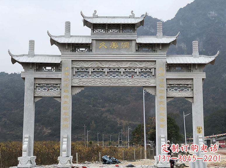 大同石牌坊 石雕