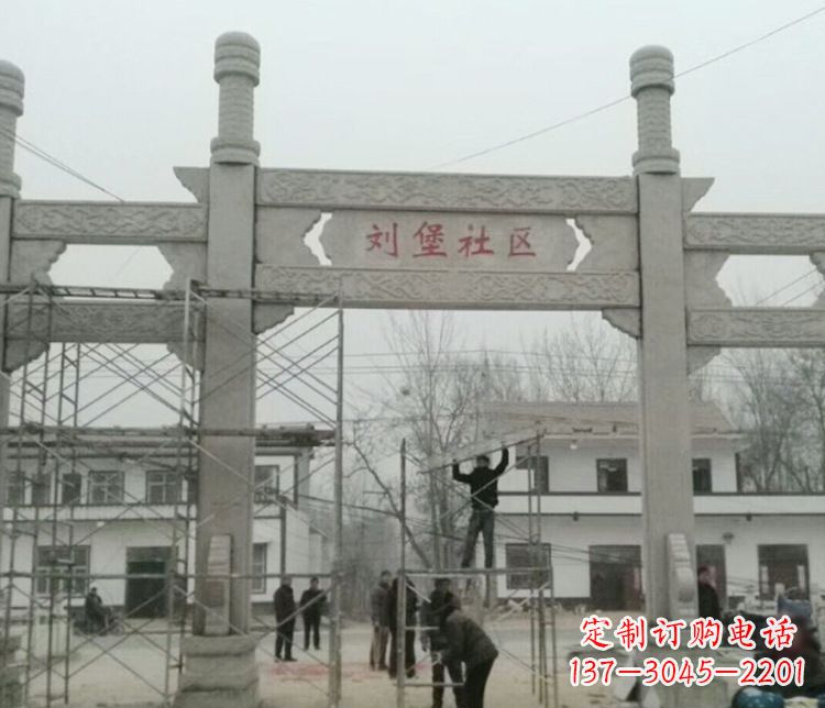 大同石牌坊道路石雕