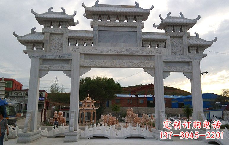 大同石牌坊雕刻
