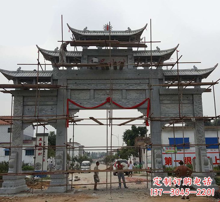 大同石牌坊雕塑
