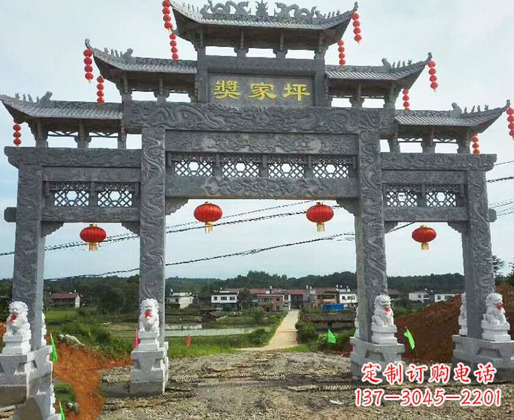 大同石牌坊石雕