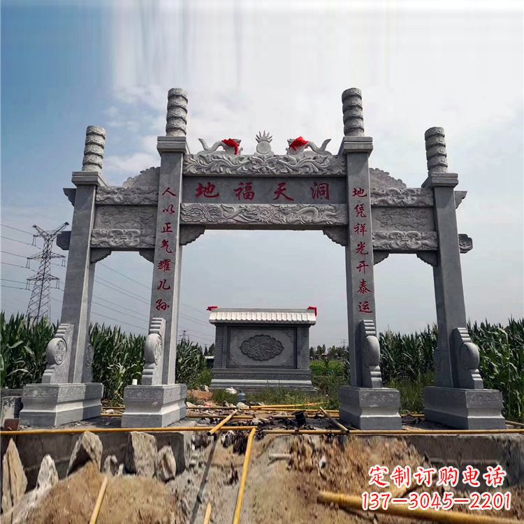 大同石牌楼石雕