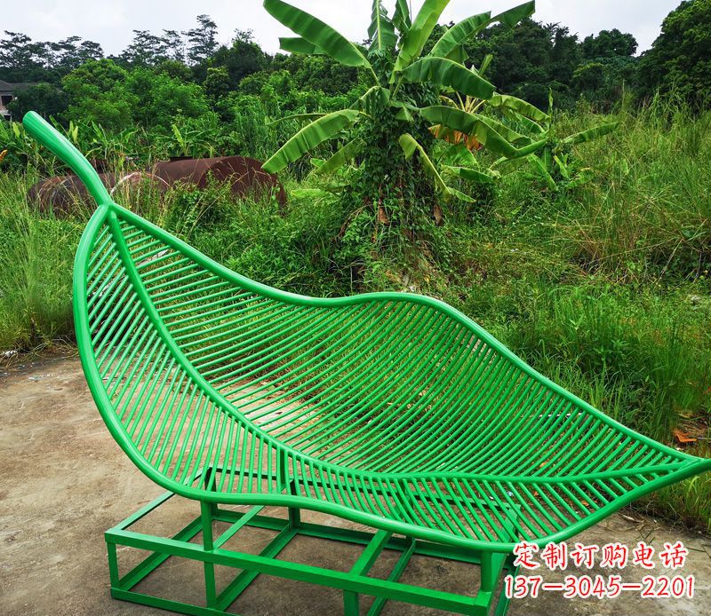 大同树叶不锈钢景观雕塑