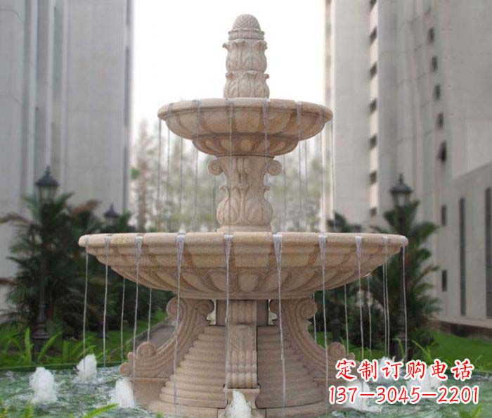 大同双层喷泉小区石雕
