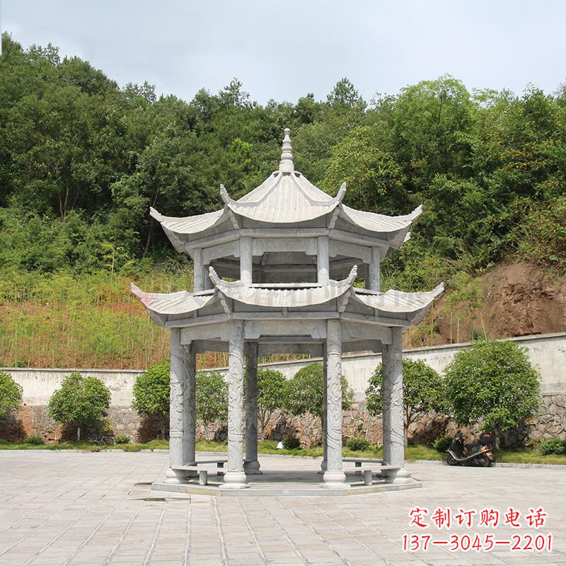 大同双层庭院石凉亭