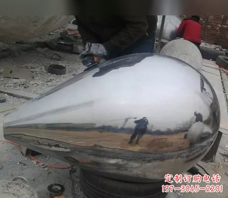 大同水滴不锈钢商场雕塑
