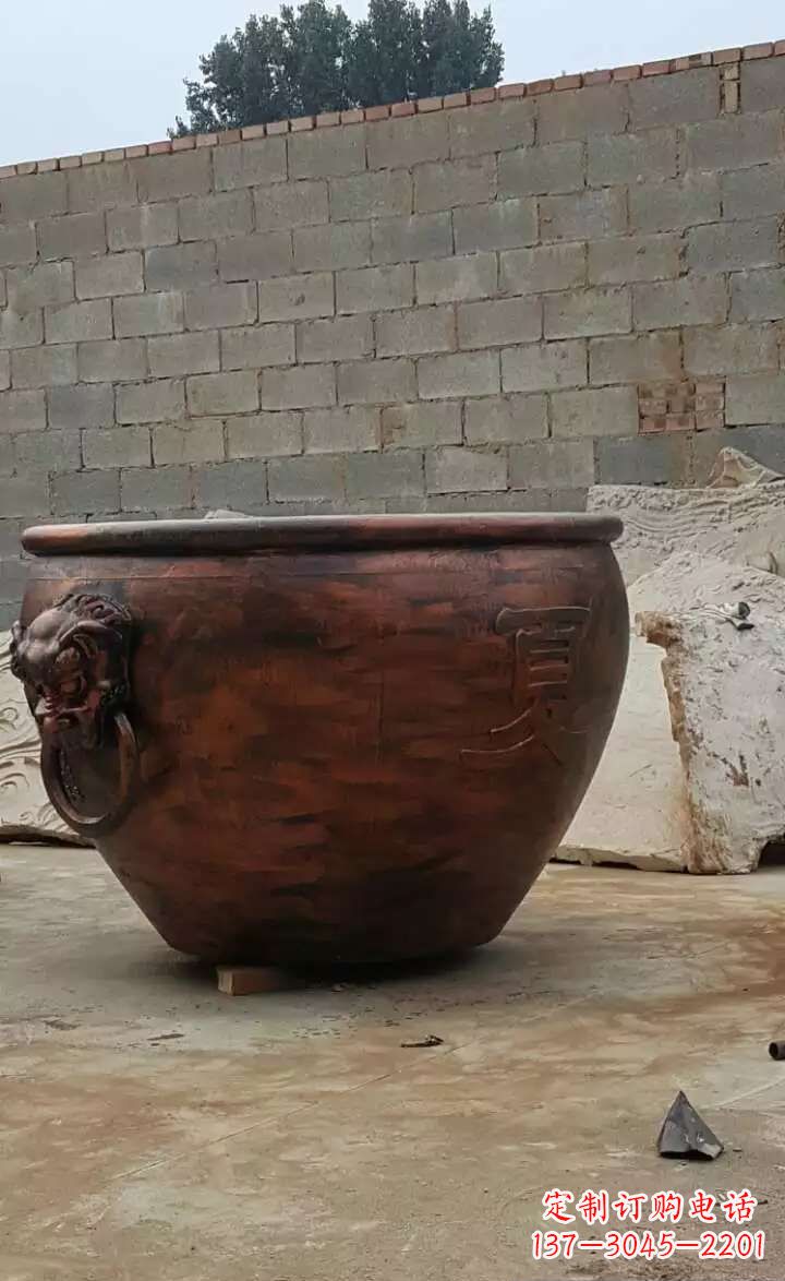 大同水缸铜雕