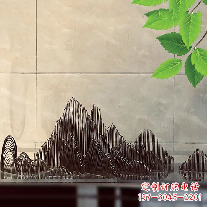 大同水景水池不锈钢假山雕塑