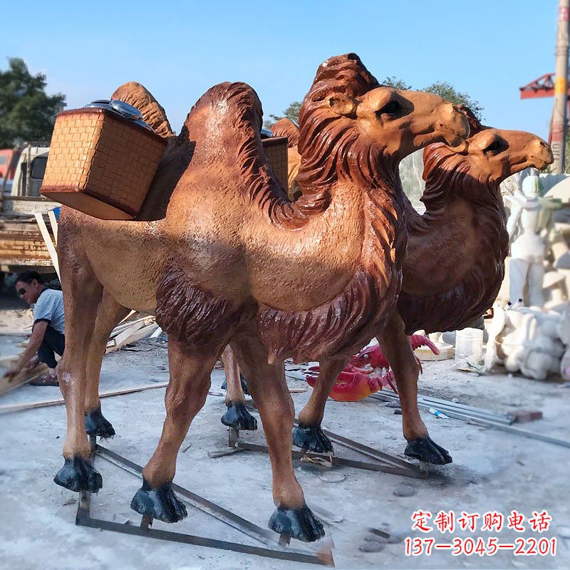 大同丝绸之路仿真骆驼雕塑