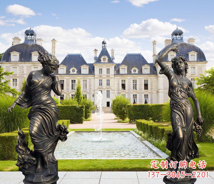 大同四季女神别墅景观铜雕塑