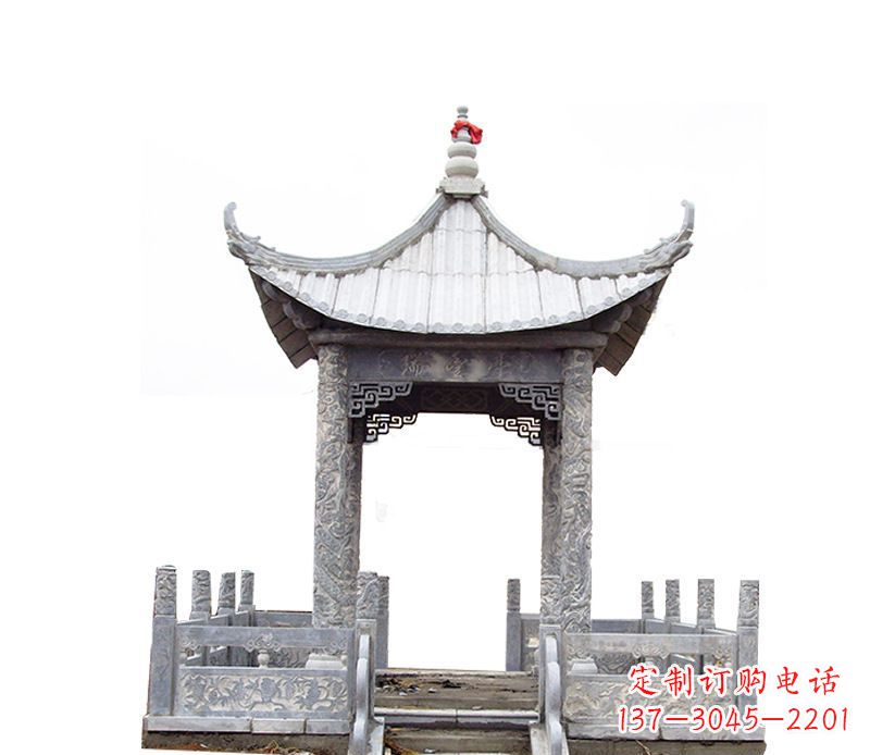 大同四角仿古石凉亭石雕
