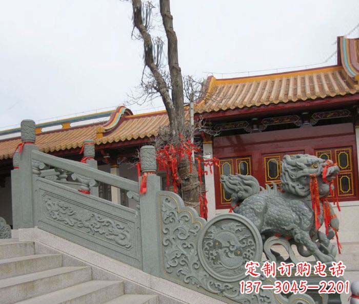 大同寺庙景观仿古石栏板