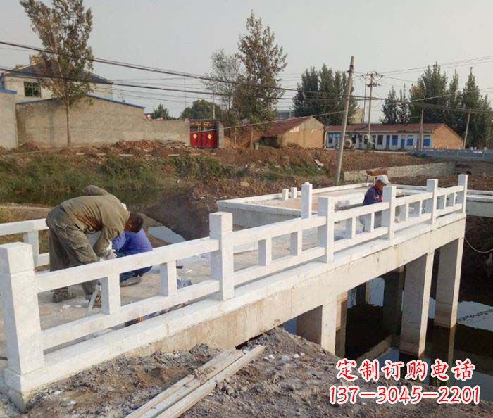 大同寺庙景观汉白玉栏板石雕