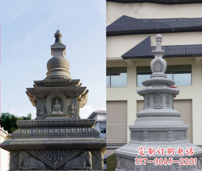 大同寺庙景观舍利塔石雕 (3)