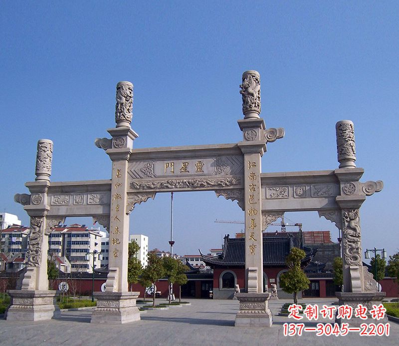 大同寺庙景观石牌坊