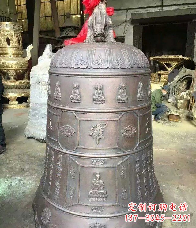 大同寺庙铜雕钟铸铜钟雕塑