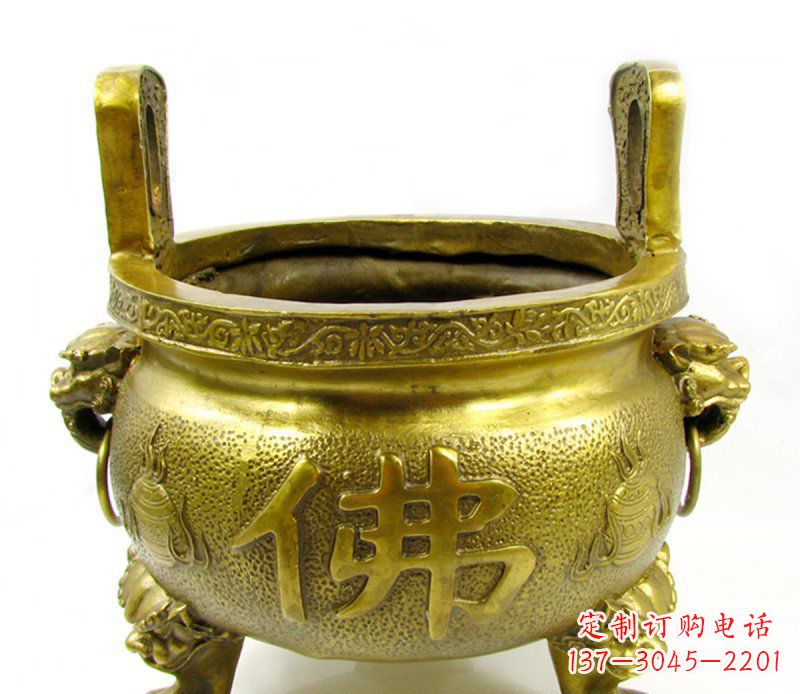 大同寺庙香炉铜雕 (6)