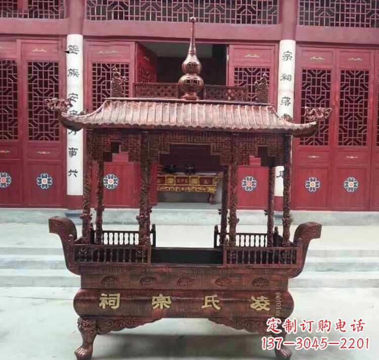 大同寺庙香炉铜雕
