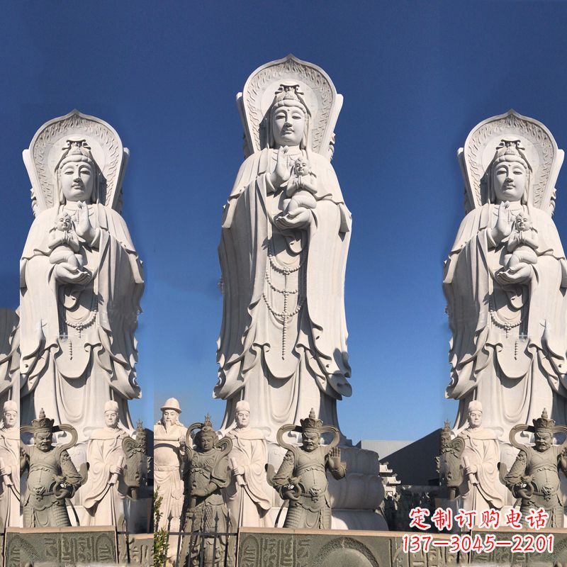 大同送子观音大型石雕塑