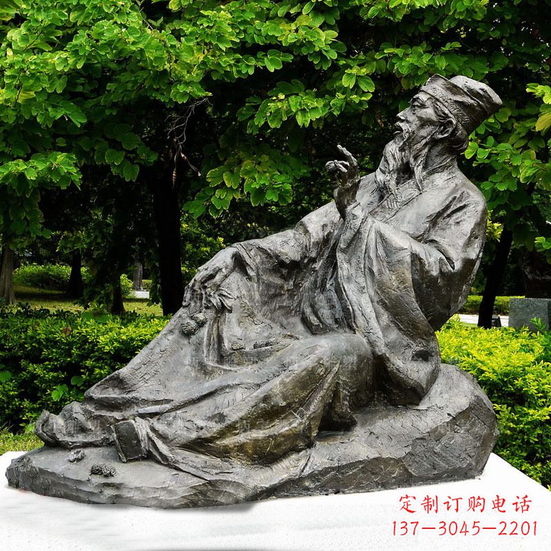 大同苏轼雕像古代历史名人北宋著名文学家书画家铜雕
