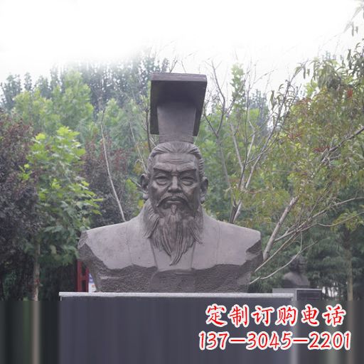 大同隋朝开国皇帝隋文帝杨坚石雕头像